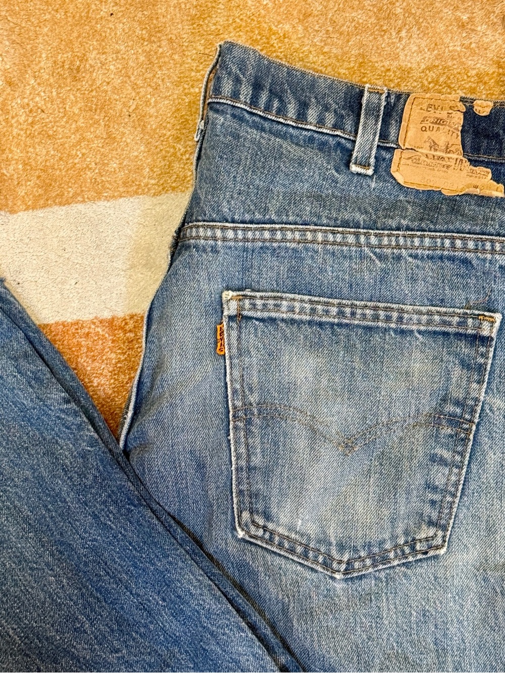 Vintage 80s Levi’s Orange Tab Blue Denim Jeans - 34x30